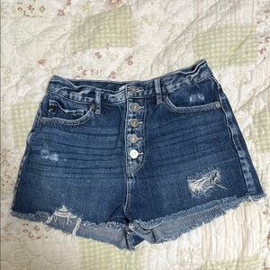 Denim High-Waisted Women's Shorts